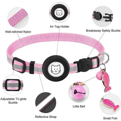 Small Dog Collar Adjustable Dog Collar with Safety Buckle Pet Luminous Collar for Night Walking Pet Nest Wearing for Dogs Cats