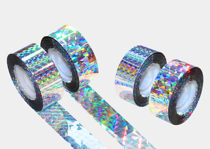 80M 50M Anti Bird Tape Flashing Reflective Bird Repellent Scare Tape Pigeons Crow Keep Away Double-sided Bird Repeller Ribbon