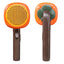 Cat Deshedding Brush Cat Brush For Shedding Curved Comb Teeth Brush With Release Button Portable Pet Massage Brushes For Massage