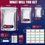 Mylar Bags With Oxygen Absorbers Mylar Bags For Food Storage With 100x400CC Oxygen Absorbers 3 Layers Thicken Resealable Bags