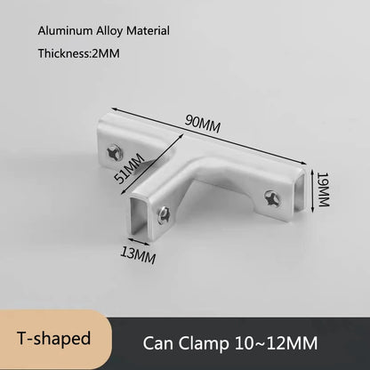 Glass Clamp Combination Fixing Clip for Showcase Fish Tank Cabinet Garden Fence Ceramic Tile Splicing DIY Panel Reinforced Clip