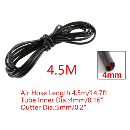UXCELL 4-5M Transparent Tube Water Fuel Gas Parts 4mm Petrol Pipe Aquarium Tubing Pump Hose Hosing Tools Fish Tank Accessories