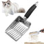 Cat Litter Scoop Stainless Steel Pet Cleanning Tool Pet Load The Save Loosen Supplies Litter Clumps Cat's Remove Y9P7