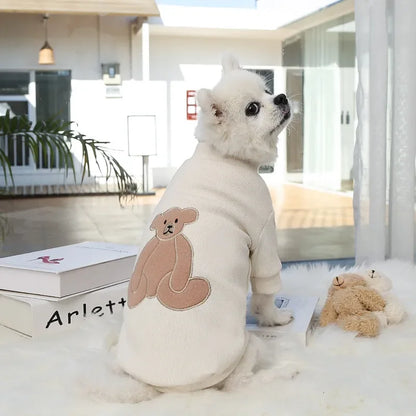 2023 New Spring Summer Pet Clothes Bear Pattern Sweater And Comfortable Puppy Clothes Teddy  Hiromi For Small And Mid Sizes Dogs