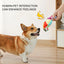 Plush Squeaky Dog Toys Interactive Chewing Squeaky Toy for Puppy Squeaky Dog Chew Toy Disc Shape Plush Dog Toys for Puppies