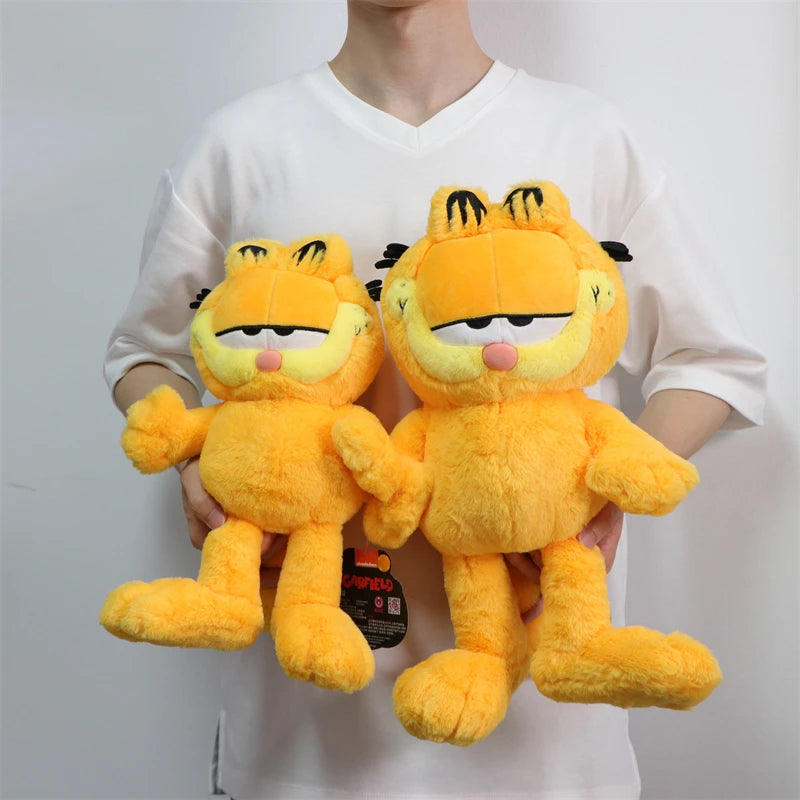 Original GARFIELD FAMILY Kawaii Soft Plush Toys Cute Cartoon Garfield Cat Odie Stuffed Animals Peluche Dolls Birthdays Gifts Kid