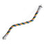 Pet Bird Bite Toys Parrot Color Cotton Rope Toys Elastic Parrot Climbing Toys Sturdy Bird Swing Harness Cage Pet Toy Swing Stand
