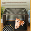 Dog cage Household Indoor with toilet Large Medium Small Dog Teddy Corgi Bichon Shiba Golden Retriever Large cage Kennel