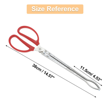 UXCELL Snake Feeding Tongs Stainless Steel Extra Long Straight Design Silver Tone Cleaning Tools Fish Aquatic Pet Supplies