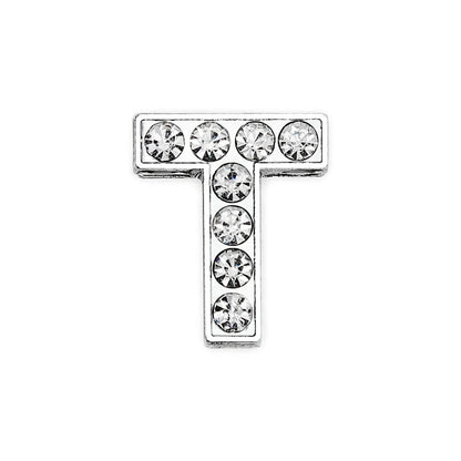 10mm Chrome Alloy Diamond Capital English Alphabet Jewelry Manual Diy Cat Claw Love Pet Collar Accessories