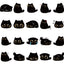 40PCS Black Cat Cute Kawaii Stickers Vintage For DIY Notebook Guitar Scrapbooking Motorcycle Laptop Luggage Graffiti Decals