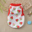 Cotton Vest Dogs Clothes For Small Dogs Chihuahua Clothes Summer Animals Cartoon Vest Dog T-Shirt For Small Dog Medium Yorkshire