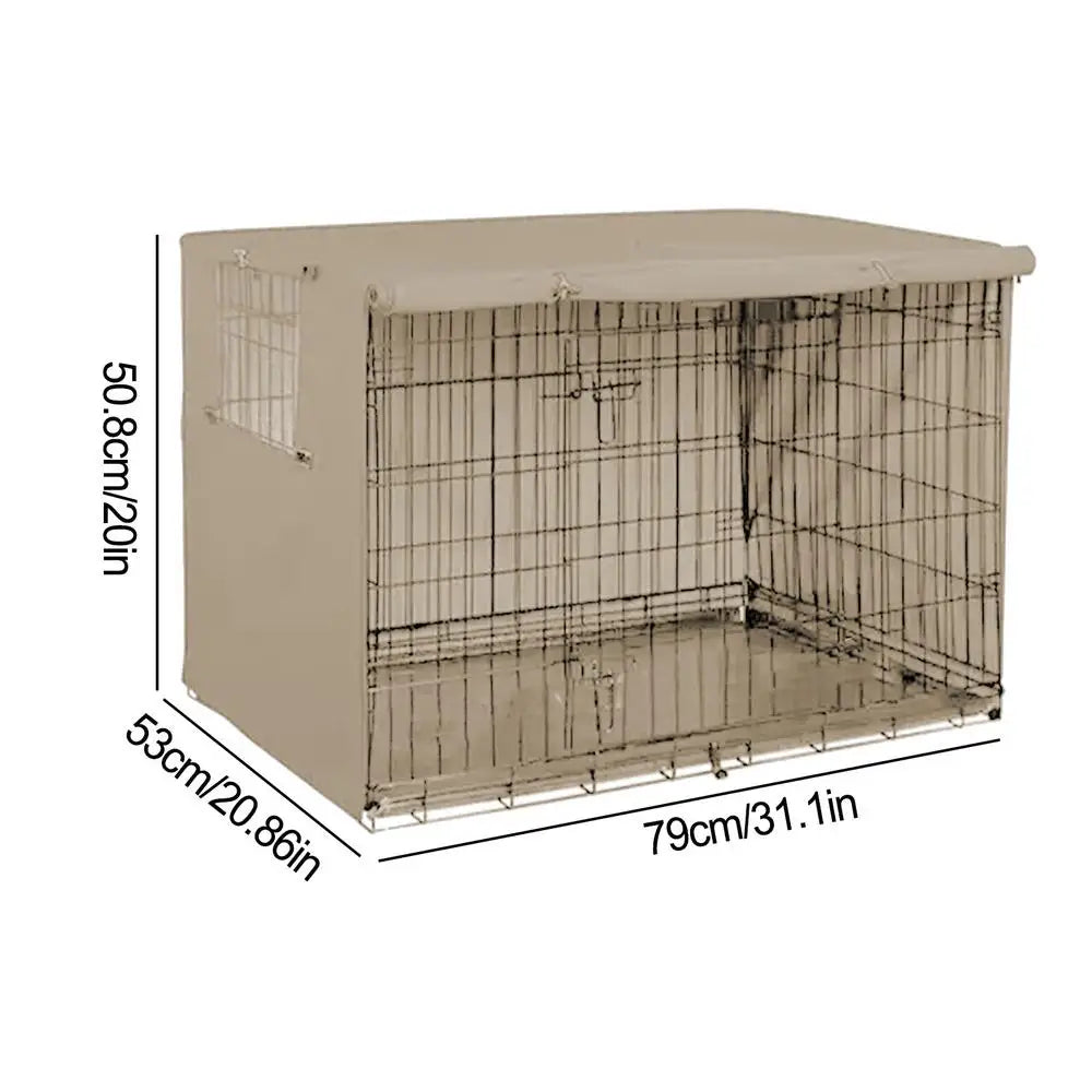 Oxford cloth Dog Kennel Cover Waterproof Windproof Pet Crate Protective Dog Kennel Cover Universal Fit For Indoor Outdoor Crates