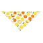 Fruit Dog Bandana Triangle Scarfs Bibs with Cute Fruit Pattern Cartoon Dog Triangle Bib Fruit Print Pet Neckerchief for Pet Dog