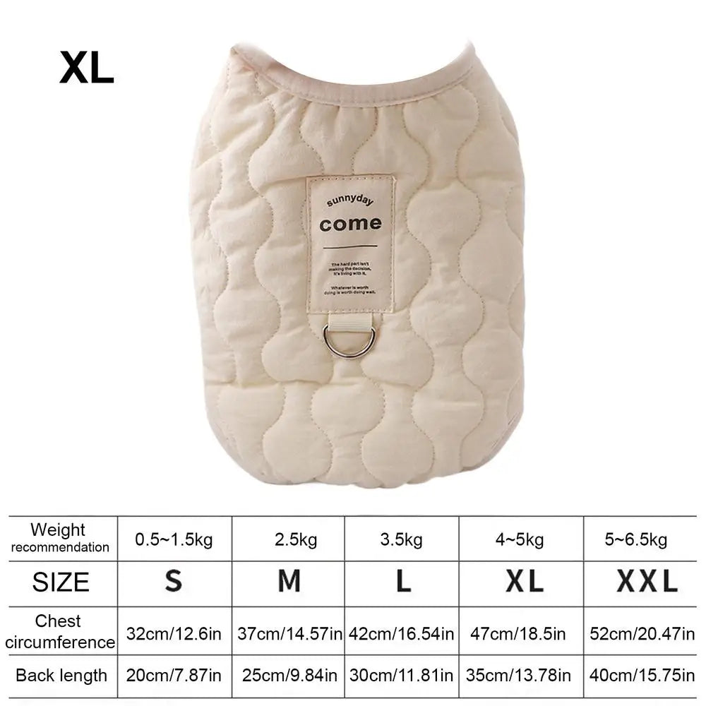 Dog Winter Jacket Pet Warm Coat With Built In Harness Hole Cold Weather Pet Apparel Cozy Snow Vest For Small Dogs Cats