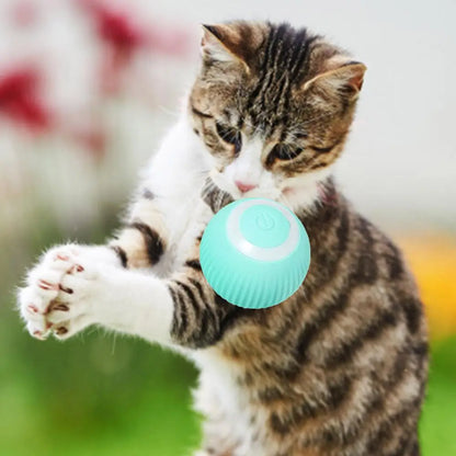 USB Charging Pet Toys Pet Ball Intelligent Avoidance Auto Moving Cat Ball Toy Automatic Rolling Robotic Cat  Kitten Moving Toy