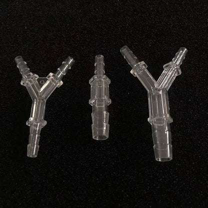 5pcs/lot 4mmY Shaped Plastic Connector 3 Ways Aquarium Fish Tank Air Pump Connector Control Valve Air Pipe Tubes Accessories