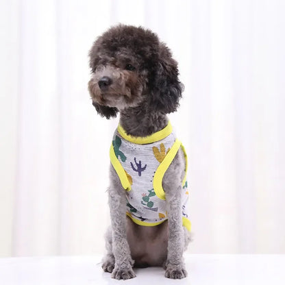Pet Clothing Summer Sunscreen Cool Breathable Dog Vest Mesh Small Dog T-Shirt Outfit For Chihuahua Small Medium Dogs Accessories
