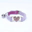 Heart Charm and Bell Cat Collar Safety Elastic Adjustable with Soft Velvet Material 8 Colors Pet Product Small Dog Collar