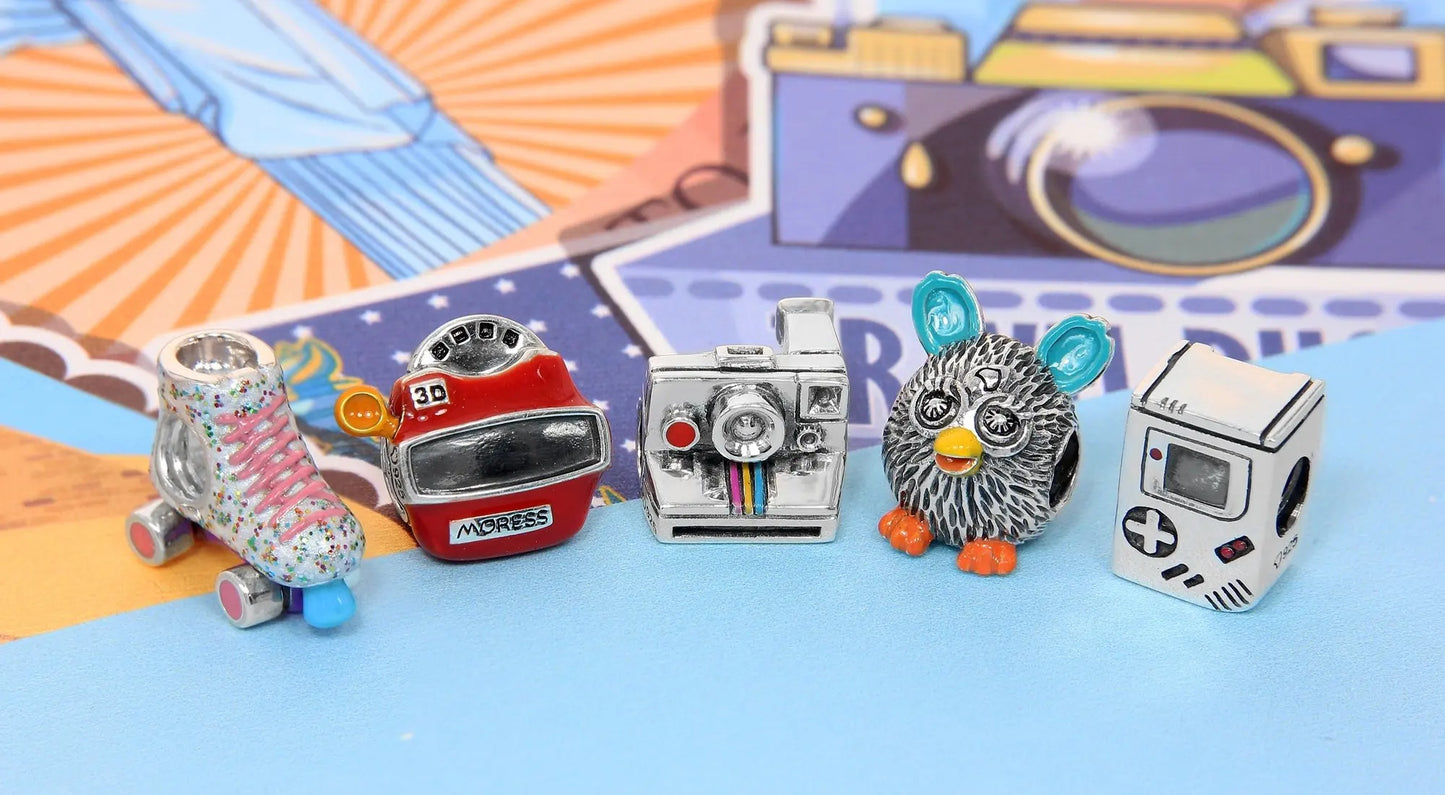 New 925 Silvering Disney Cute Bird Tiger Duck Dog Rabbit Salamander Charm Bead fit Original Bracelet Trinket DIY Women Jewelry