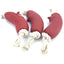 1Pcs Interactive Squeaky Pet Dog Chew Toys Teeth Cleaning Funny Brown Toy Rubber Sausage Products Toys For dog Pets accessories