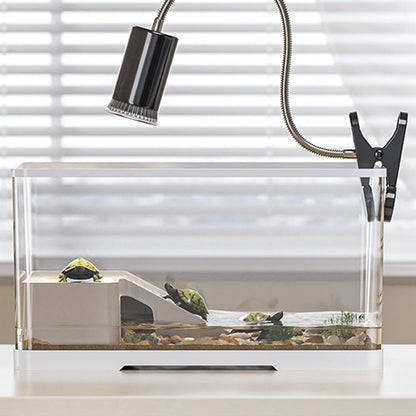 Turtle Tank Aquarium Terrapin Hatching Resting Pets Accessory Multifunction Areas Tortoise Enclosure Starter Turtle Habitat