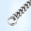 Dog Chain Collar Silvery Golden 15MM Width Cuban Link Chain for Dogs Strong Smooth Stainless Steel Metal Pet Training Slip Chain