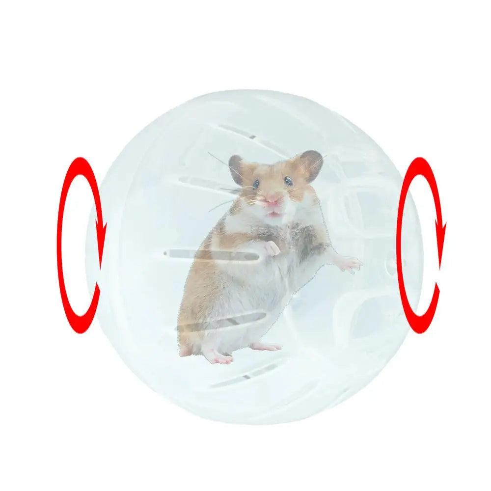 Hamster Exercise Balls With Traction Rope Transparent Hamster Running Ball Wheel Safe Hamster Exercise Balls Pet Supplies