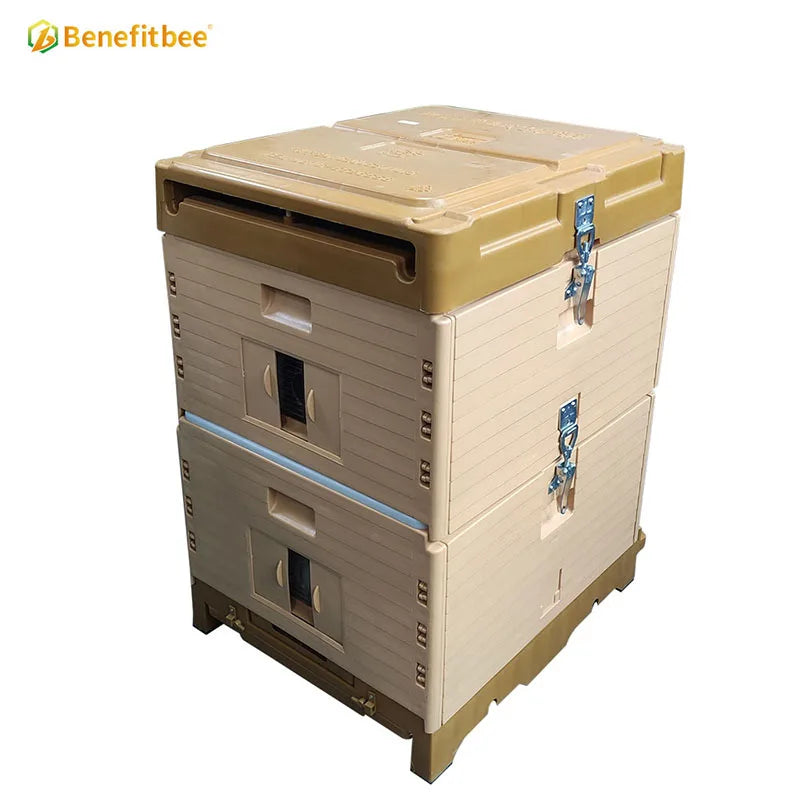 Benefitbee Polystyrene plastic bee hive box 2 layers multifunctional beehive for beekeeping