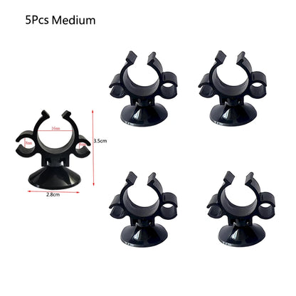 5Pcs Aquarium Suction Cup Clip Fish Tank AirLine Tube Oxygen Hose Pump Power Cord Buckle Wire Finisher Suction Cups  6/16/20mm