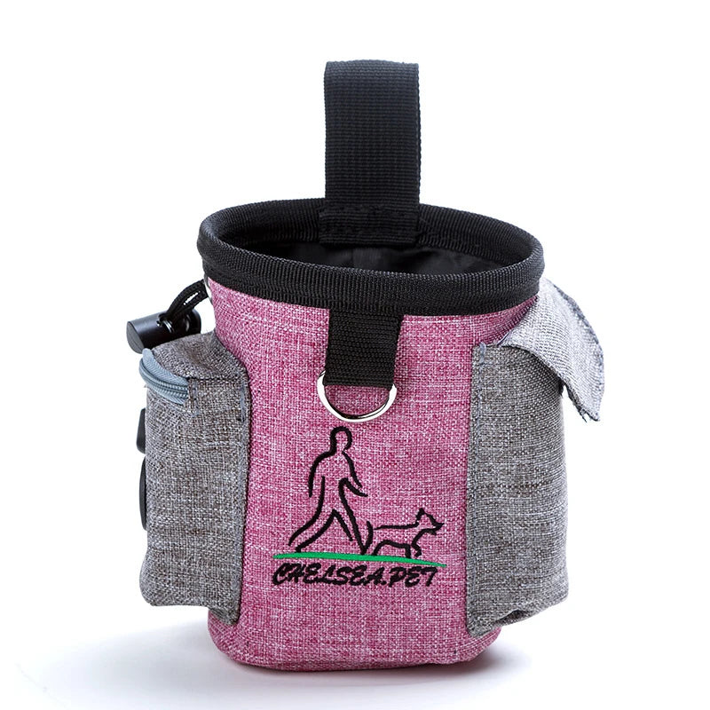 Outdoor Dog Trainings Bag Durable Poly 8 Colors Treat Bag  Dog Walking Snack Pouch Detachable Puppy TrainSnack Reward Waist Bag