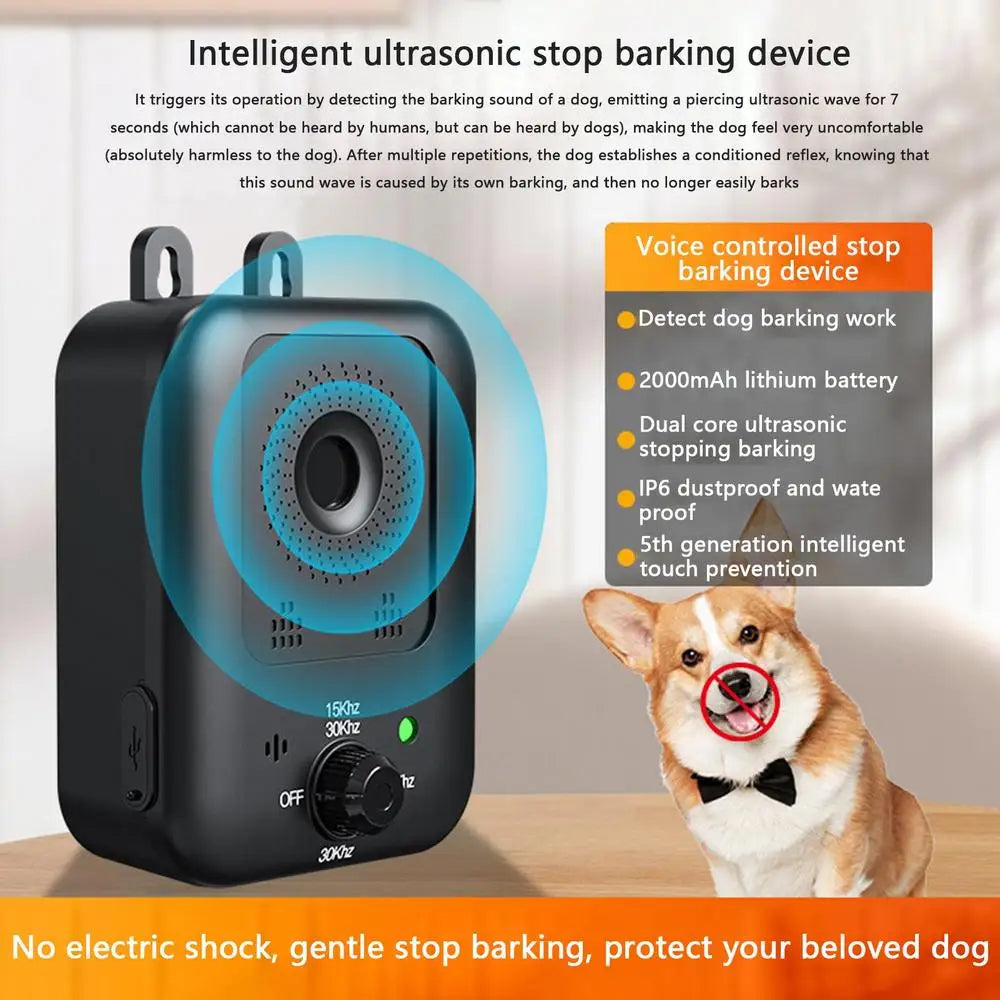Anti Barking Device Ultrasonic Auto Dog Control Devices Barking Device Stop Dog Barking Deterrents for Dog Training Indoor