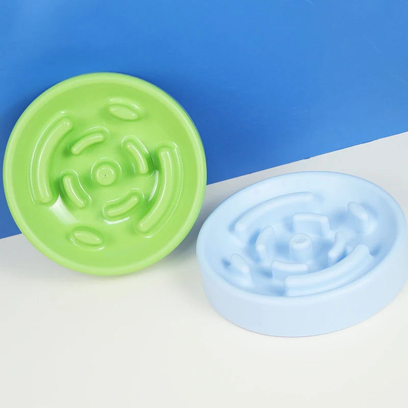 Plastic Dog Cat Slow Food Bowls Non-slip Food Storage Container Pet Feeding Dog Food Bowl Water Bottle For Pets Bowl Feeder Dish