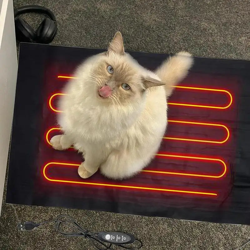 Reptile Heating Pad Temperature Adjustment Dog Heated Pad Waterproof Heating Mat USB Puppy Heating Pad High Temperature Pet Bed