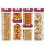 7pcs/set Food Storage Containers Plastic with Lids Kitchen Storage for Rice Sugar Flour Pasta Cereal Storage Containers