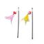Cat Toy Cat Teaser Sticks Black Pole Plastic Bell Ball Cat Teaser Stick Model Cat Teaser Stick With Built-in Cat Toy