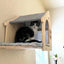 Cat Wall Shelf Wooden Cat Perch Furniture for Sleeping Cats Shelves Stair Cat Climbing Training Steps Kitten Tower Tree Hammock