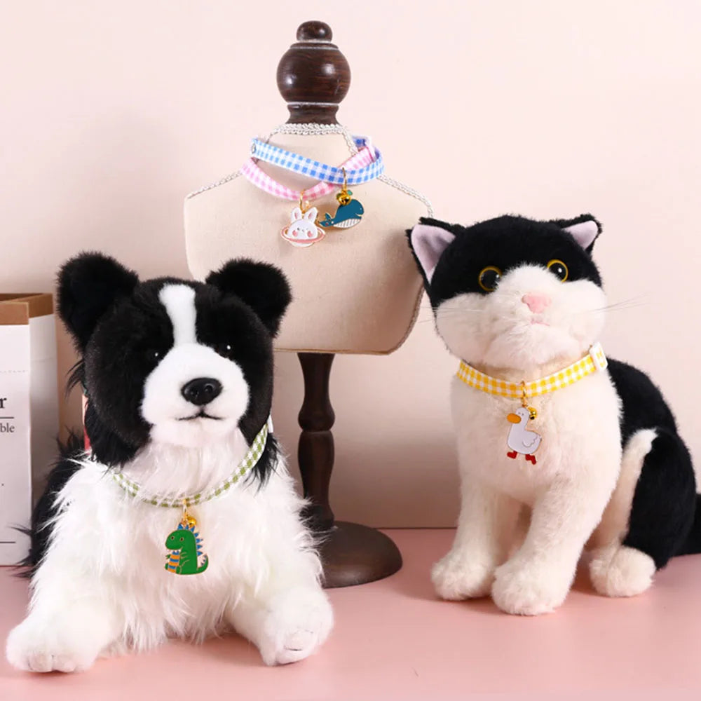 Pet Supplies Accessories for Cats Adjustable Cat Necklace for Kitten Puppy Small Dog Cat Breakaway Bell Collar with Cute Pendant