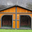 Solid wood dog house dog villa wooden kennel waterproof and rainproof outdoor large kennel dog house type pet