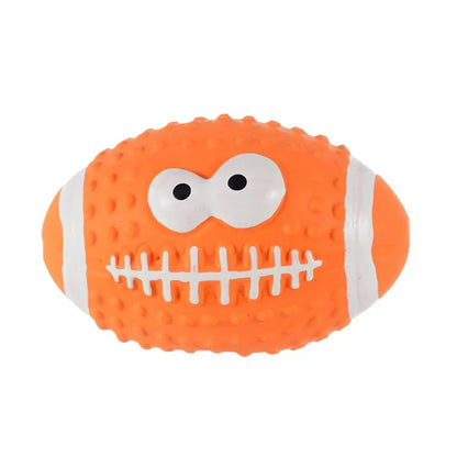 New High-end Latex Soft Pet Ball Squeaky Toy For Small Large Dog Volleyball Tooth Cleaning Training Toys Interactive Chew A8Y2