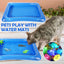 Thickened Sensor Water Play Mat Water Sense Play Mat Cats Play Summer Entertained Fish Pet Pet With Mat Mat Keeps Water C7F9