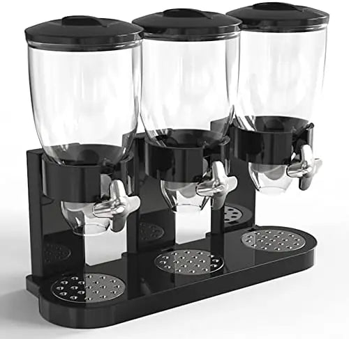 Food Storage Cereal Dispenser Containers Storage Candy Dry Food Container Countertop Rotating Knob for Candy Nuts Rice Granola