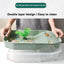 Turtle Tank Aquarium Baby Turtle Habitat With Lid Pet Turtle Habitat Detachable Double Layers Turtle Tank Anti-Slip Tortoise