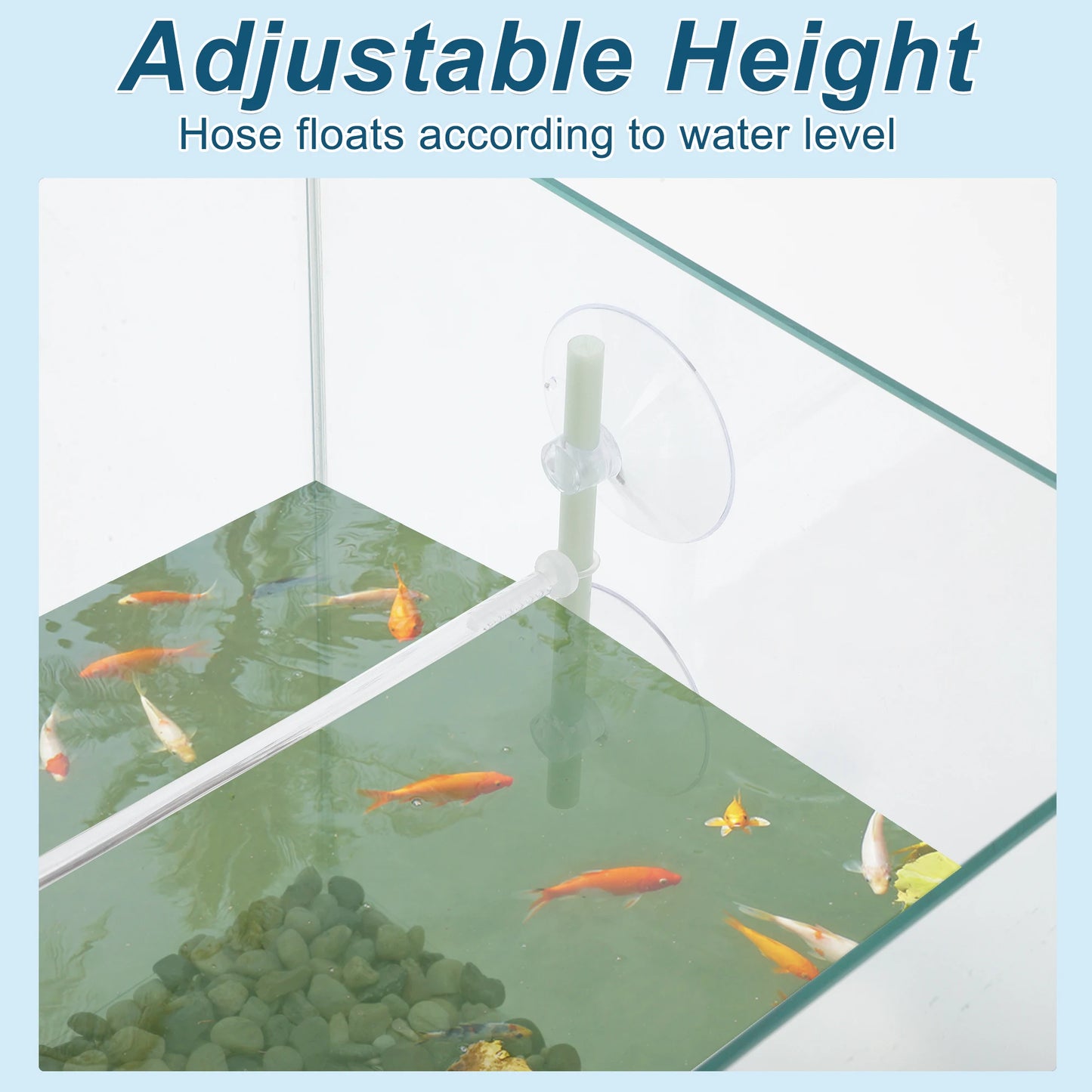 UXCELL Aquarium Floating Plant Corral Floating Plant Fence for Aquarium with Suction Cups Aquarium Floating Plant Fence