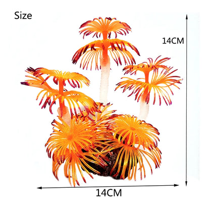Artificial Underwater Coral Plastic Aquarium Fish Tank Simulation Decoration Aquarium Backgrounds Plants Water Grass Beautiful