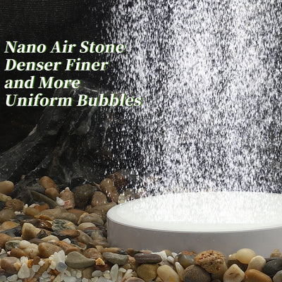 UXCELL 10cm Bubblers Air Stone Sets Mini Air Pump for Aquarium Fish Tank Pump Hydroponic Oxygen Plate Nano Air Disk Stone
