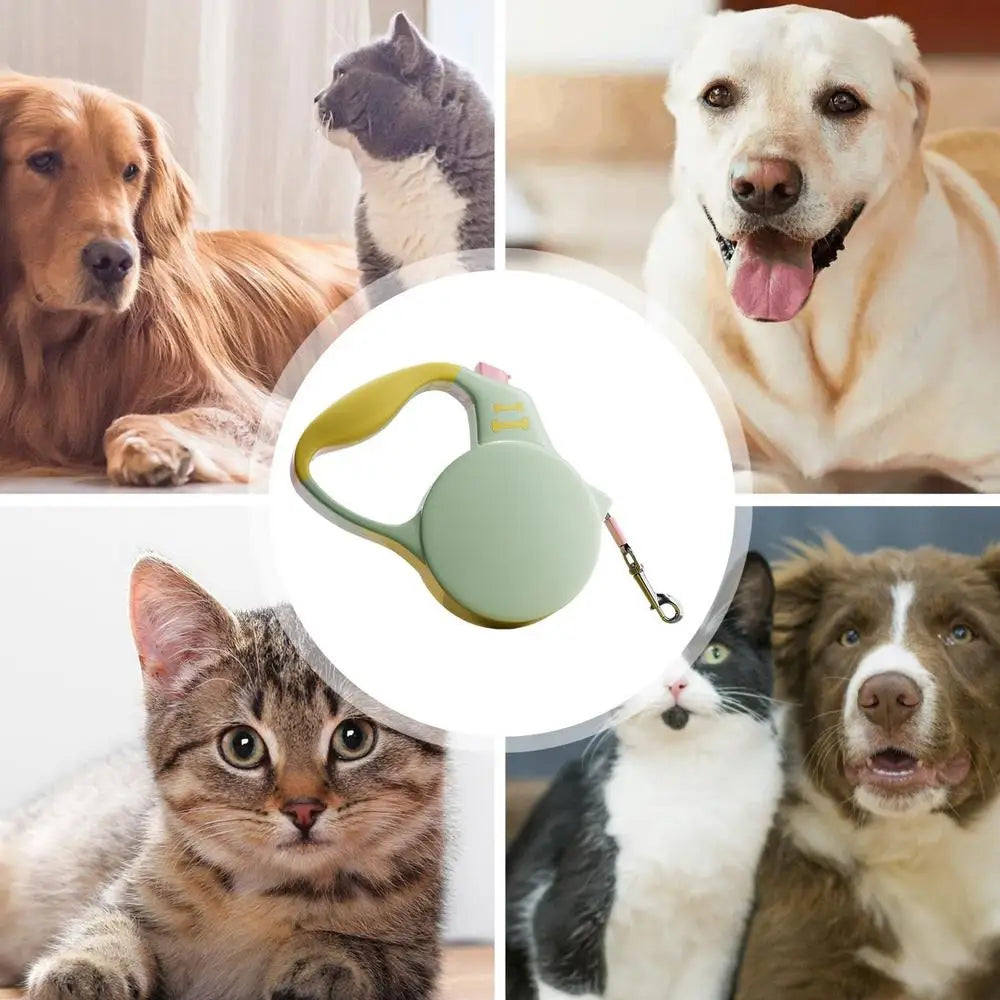 Heavy Duty Dog Rope Telescopic Tractor Automatic Rope Dog Walking Retractable Security Strap Long Lead Pet Rope With Non-Slip