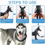 Pet Prong Collar for Dogs Adjustable Dog Choke Pinch Training Collar with Rubber Tips & Nylon Cover for Small Medium Large Dogs
