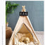 NK0 Internet celebrity ins pet tent teddy kennel corgi dog bed cat litter four seasons medium and small dog semi-closed removabl
