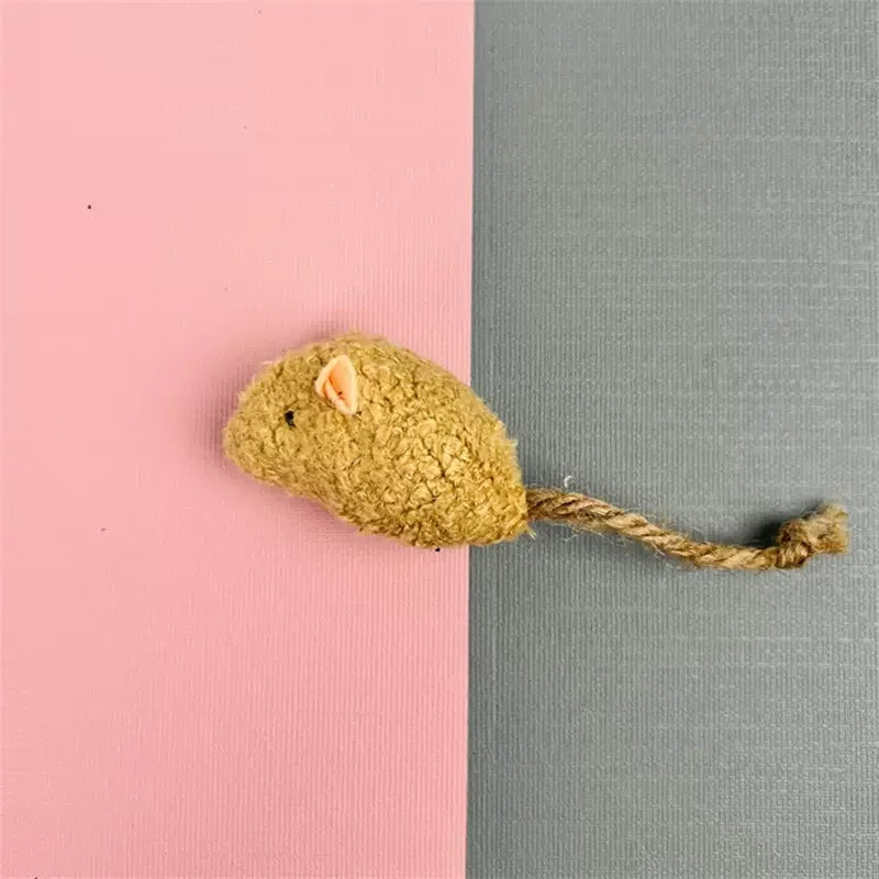 Pet Toy Mice Cats Catnip Toys Interactive Fun Plush Mouse Cat Toy For Kitten Colorful Cute Plush False Mouse Pet Cat Accessories